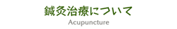鍼灸治療について